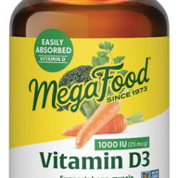 Suplemento Megafood De Vitamina D3 1000 Ui (25 Mcg) 60 Compr