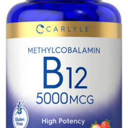 Suplemento Carlyle Metilcobalamina Vitamina B12 5000mcg 60 T