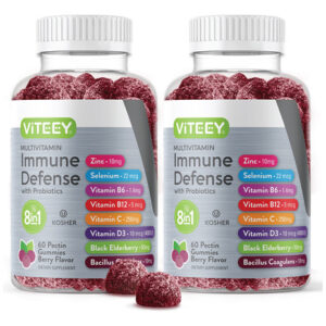 Reforço De Suporte Imunológico Gummy Viteey 8 Em 1 Com Probi