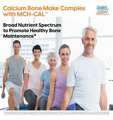 Suplemento Doctor's Best Calcium Bone Maker Complex 180 Cáps - Imagem 4