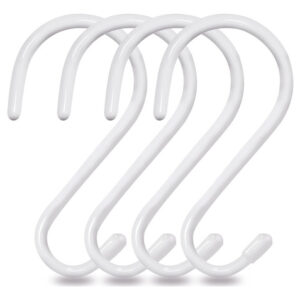 S Hooks Mzekgxm Heavy Duty White 15 Cm De Metal (pacote Com