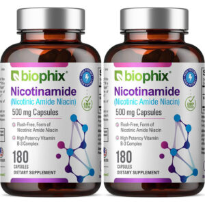 Suplemento Biophix B-3 De Nicotinamida 500 Mg 100 Cápsulas (