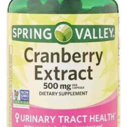 Suplemento De Extrato De 500 Mg De Spring Valley Cranberry P