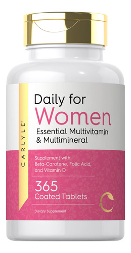 Suplemento Diário Carlyle Para Mulheres, Multivitamínico 365