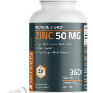 Suplemento Bronson Zinc 50 Mg De Alta Potência 360 Comprimid