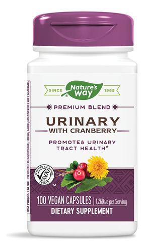 Suplemento Nature"s Way Premium Blend Urinary Com Cranberry