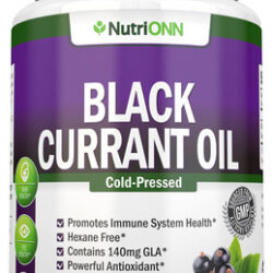 Suplemento De Óleo De Groselha Preta Nutrion 100mg 180 Cápsu