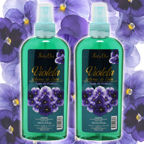 Perfume Sol De Oro Violeta Aroma De Cuba Água De Violetas 24 - Imagem 4