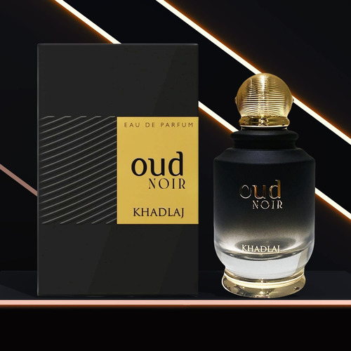 Perfume Khadlaj Oud Noir Eau De Parfum 100ml Spray Unisex - Imagem 7