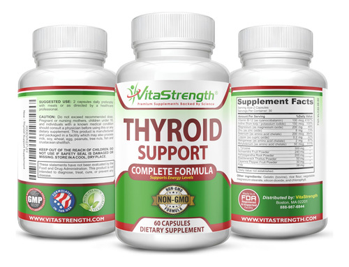 Suplemento De Suporte À Tireóide Vitastrength Thyroid