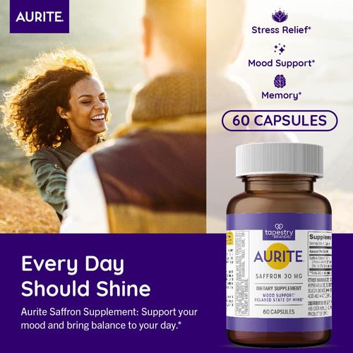 Suplemento: Saffron Aurite, Controle Do Estresse, Suporte Ao - Imagem 2