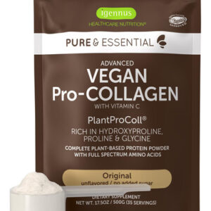 Peptídeo De Colágeno Vegano Em Pó Igennus Pure & Essential