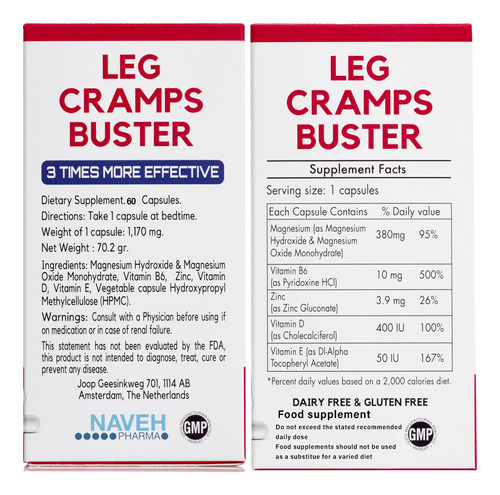 Suplemento De Magnésio Magnox Leg Cramps Buster 60 Comprimid - Imagem 8