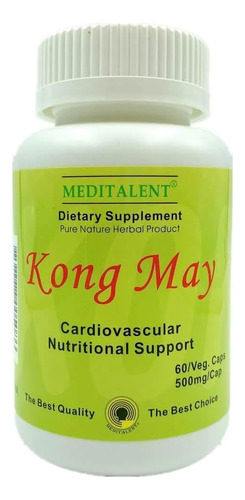Suplemento Meditalent Kong May 60 Cápsulas Para Colesterol