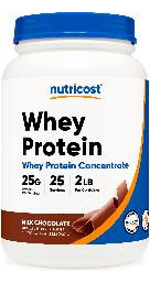 Proteína Em Pó Nutricost Whey Concentrate Chocolate 907g - Imagem 2