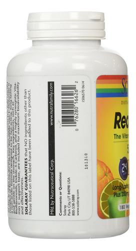 Suplemento Solaray Reacta-c Com 500 Mg De Vitamina C 180 Cáp - Imagem 4