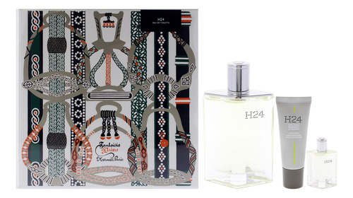 Conjunto De Presente Perfume Hermes H24 100 Ml Edt Spray Par