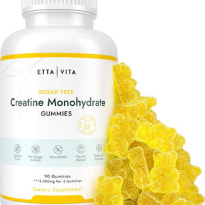 Gomas De Creatina Monohidratada Etta Vita Sem Açúcar 60 Unid