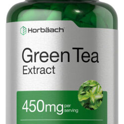 Suplemento Cápsulas De Extrato De Chá Verde Horbäach 450 Mg