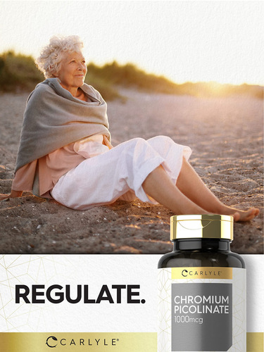 Suplemento Carlyle Ultra Chromium Picolinato 1000mcg 360 Tab - Imagem 6