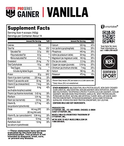 Suplemento De Proteína Em Pó Muscle Milk Pro Gainer 2,27 Kg - Imagem 7