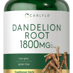 Suplemento Carlyle Dandelion Root 1800mg 300 Cápsulas