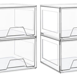 Organizador De Maquiagem Amaoot Stackable, Pacote Com 4 Unid