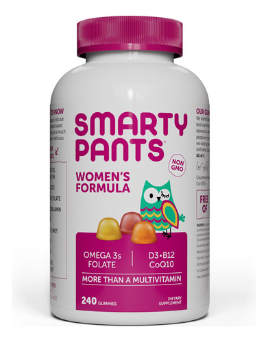 Gomas Multivitamínicas Smartypants Femininas, 240 Unidades