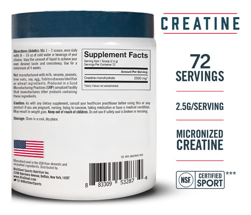 Creatina Monohidratada Em Pó Biosteel Stackables 2,5 G/porçã - Imagem 2