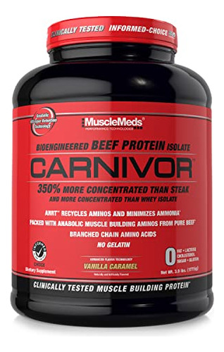 Suplemento Proteico Musclemeds Carnivor Vanilla Caramel 1,77