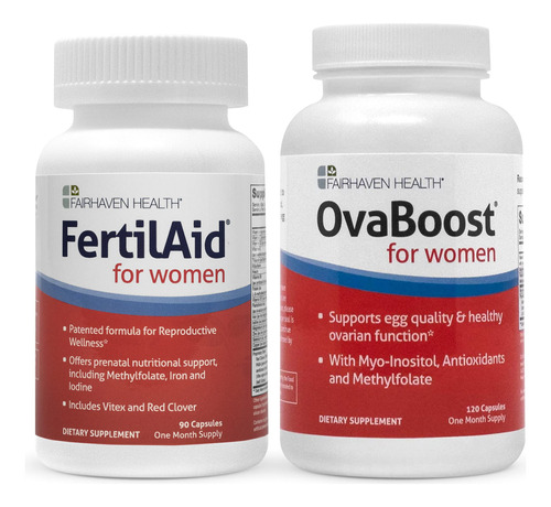 Suplemento Fairhaven Health Fertilaid Para Mulheres E Ovaboo