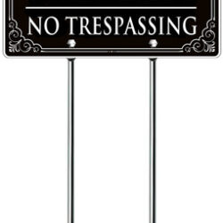 Propriedade Privada: Sem Sinal De Invasão, Estaca, Alumínio