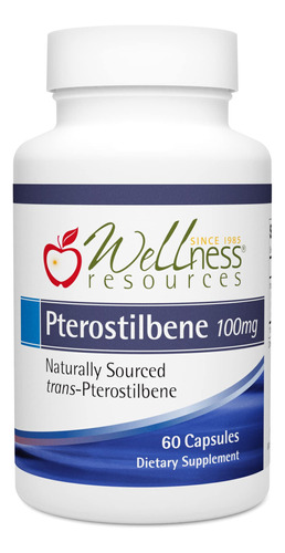 Suplemento Wellness Resources Pterostilbene 100mg 60 Cápsula