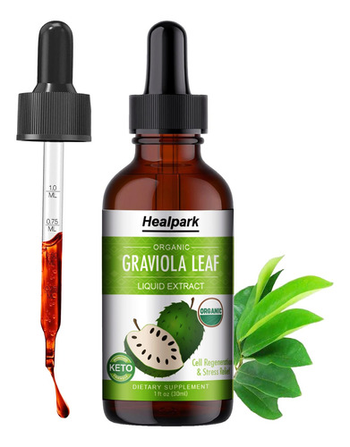 Suplemento Healpark Extrato De Folha De Graviola 30ml Orgâni