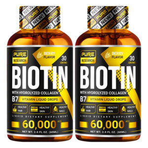 Suplemento Pure Research Biotina E Colágeno 60.000 Mcg Hair