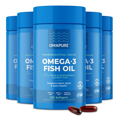 Suplemento De Óleo De Peixe Ômega-3 De Grau Farmacêutico Oma