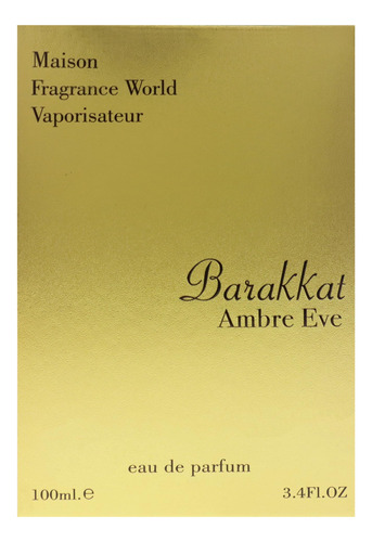 Perfume Fragrance World Maison Barakkat Amber Eve 100ml Edp - Imagem 5