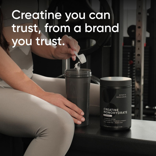 Suplemento Sports Research Creatina Monohidratada 300ml - Imagem 2