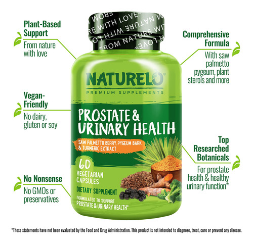 Suplemento Naturelo Prostate & Urinary Health Comprehensive - Imagem 4