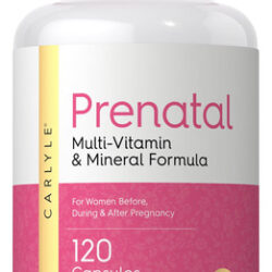 Vitaminas Pré-natais Carlyle 120 Cápsulas Multivitamínico Fo
