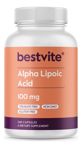 Suplemento De Ácido Alfa Lipóico Bestvite 100mg (240 Cápsula