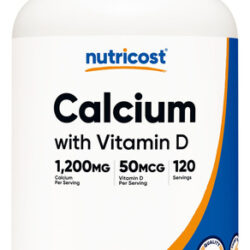 Suplemento De Cálcio Nutricost Com Vitamina D 240 Comprimido