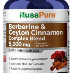 Suplemento Nusapure Berberina Com Canela De Ceilão 5000 Mg 1