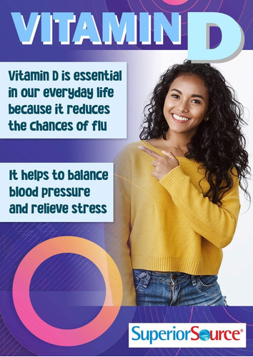 Vitamina D3, 10000 Ui, Comprimidos Sublinguais Super Source - Imagem 7