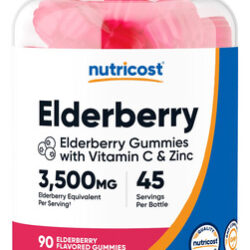 Suplemento De Gomas De Sabugueiro Nutricost Com Vitamina C E
