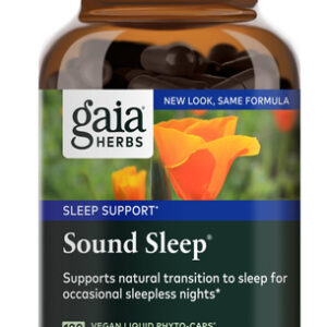 Suplemento Gaia Herbs Sound Sleep 120 Cápsulas Veganas