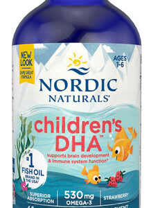 Líquido De Morango Dha Para Crianças Nordic Naturals 119 Ml