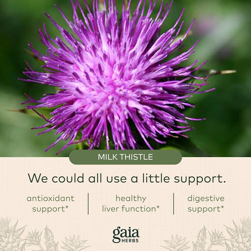 Gaia Herbs Milk Thistle - Suplemento De Fígado E Suporte De - Imagem 5