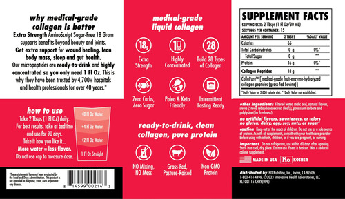 Colagem Líquida Original Do Supplement Health Direct Aminosc - Imagem 4