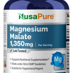 Suplemento Nusapure Malato De Magnésio 1350mg 200 Cápsulas